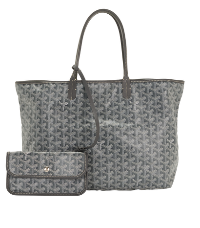 St Louis PM, &pound;1,600, Handbags, Grey, Canvas, Front view